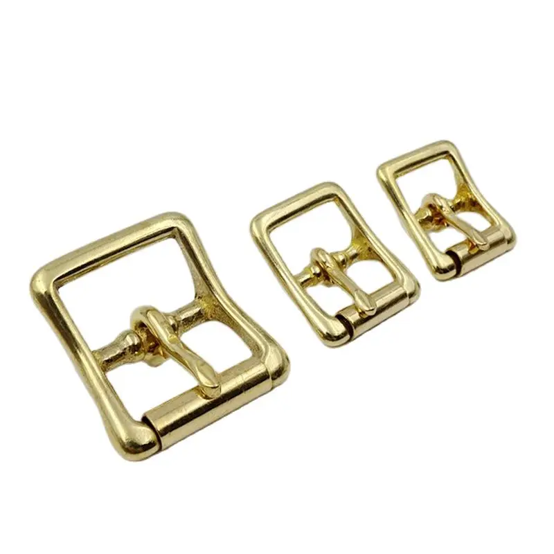 15-25mm Inner Width Solid Brass Pin Leather Belt Bag Buckle Craft Wrap Webbing Dog Collar Diy Accessories