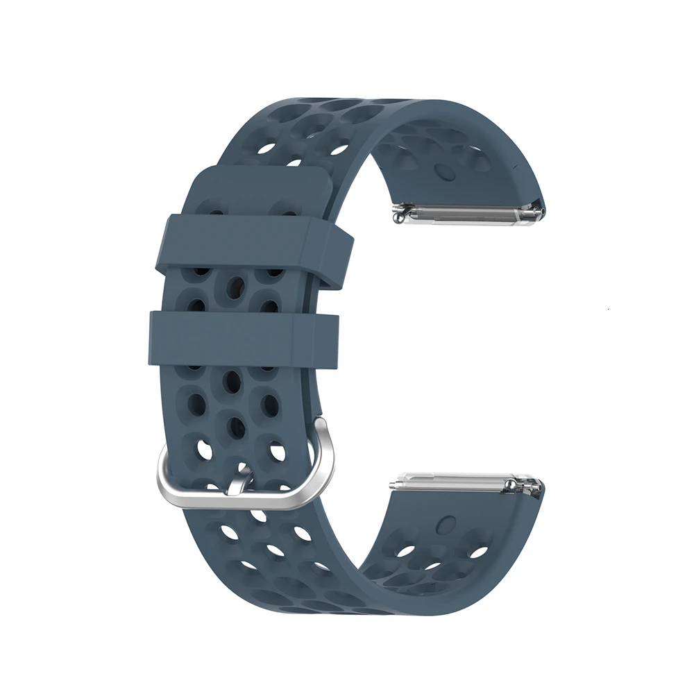 Сменный ремешок для Fitbit Versa 2, мягкий силиконовый водонепроницаемый ремешок на запястье, спортивные аксессуары, ремешок для Fitbit Versa/Versa 2, ремешок - Цвет: Rock Blue