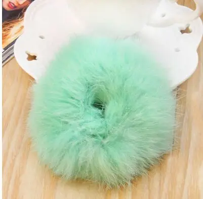 M 1 шт., повязка для волос из натурального кроличьего меха, Женские аксессуары, волнистая повязка на голову, кольца для волос, держатель для галстуков, эластичная резинка, para el pelo - Цвет: M