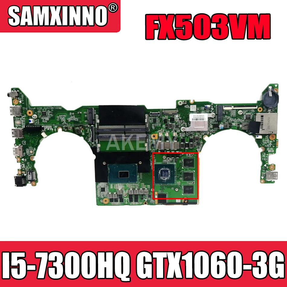 

DA0BKLMBAB0 Laptop motherboard For Asus TUF Gaming FX503VM GL503VM FX503V GL503V Test original mainboard I5-7300HQ GTX1060-3G