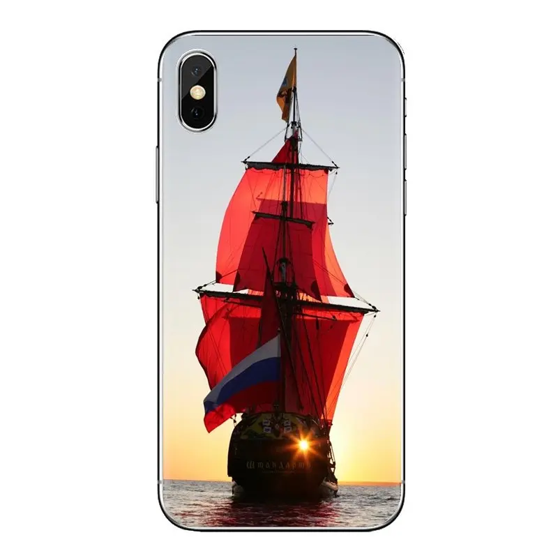 For Samsung Galaxy A3 A5 A7 A9 A8 Star A6 Plus 2018 2015 2016 2017 TPU Transparent Shell Cases sand Sailing Ship Dark Wallpapers |