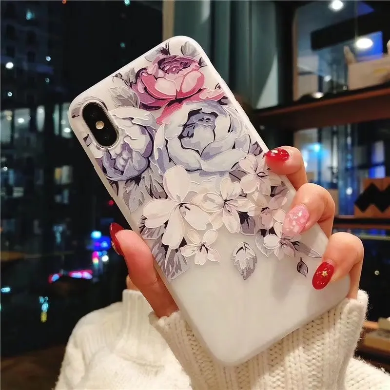 Розовый милый чехол с цветами для телефона Huawei P Smart Y9 Y7 2019 девочек кошкой 3D