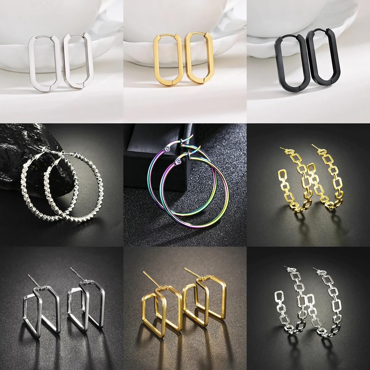 

Trendy Hoop Earrings Multi Colors Tiny Cartilage Earrings Piercing Accessory Small Huggie Female Hoops For Women Girlfriend