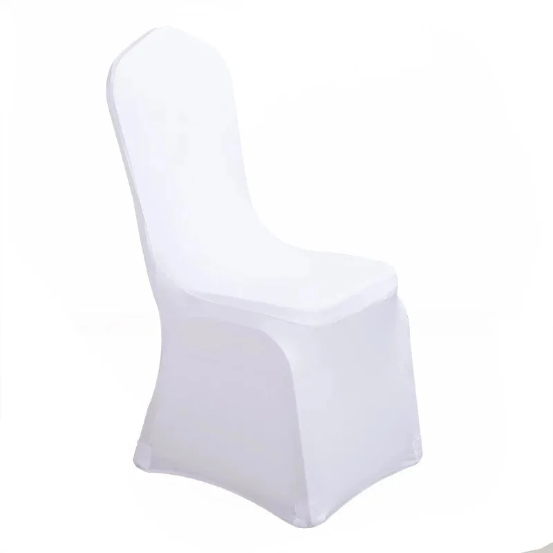 

Chair Covers Spandex for Wedding Banquet Anniversary Party Event Decor Chair Clothing Solid Color White Dining Room Decor