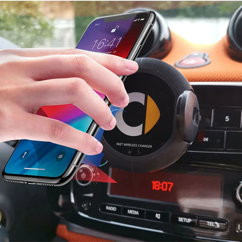 Автомобильное беспроводное зарядное устройство Smart 453 fortwo 10 Вт быстрая зарядка