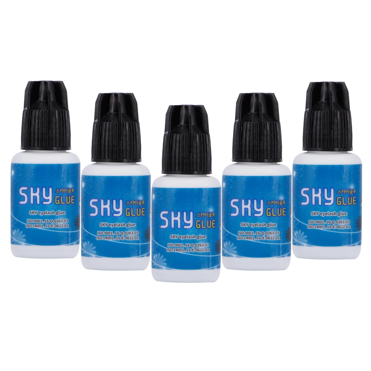 Клей Sky S + для наращивания ресниц 3 бутылки время удержания от 6 до 7 недель
