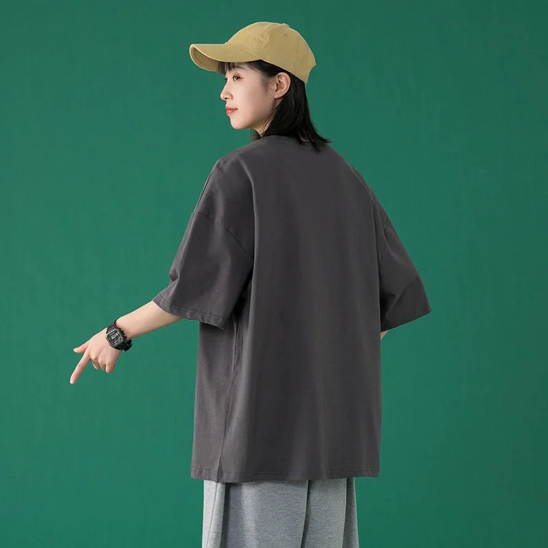 

T-Shirt Women'S Summer 2021 New Cotton T-Shirt Korean Version Of The Trend Ice Silk Shirt Half-Sleeved Cute Top Clothes