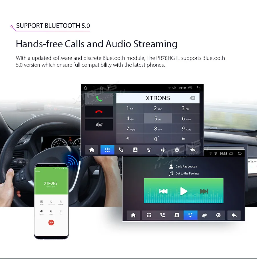 XTRONS 7 &quotAndroid 8 1 автомобильный стерео плеер gps Радио для Toyota RAV4 VIos Hilux Terios Avanza