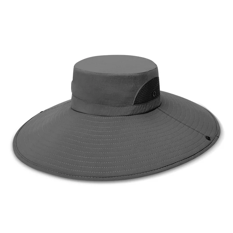 

Summer Men Fisherman Hat Quick Drying Big Brim Sunscreen Outdoor Anti-Ultraviolet Breathable Mountaineering Fishing