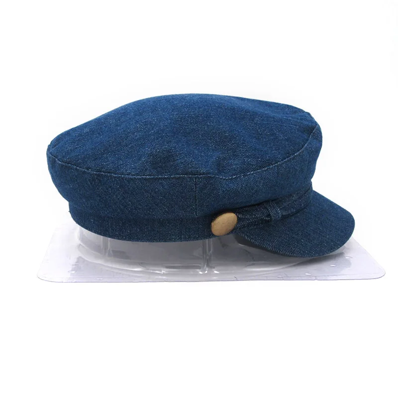 Женская однотонная восьмиугольная кепка модные зимние шляпы для газетчика