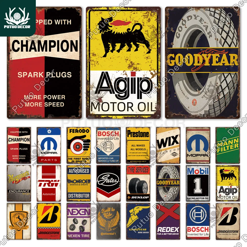 Гараж Винтаж жестяная вывеска металлический знак декоративная табличка для