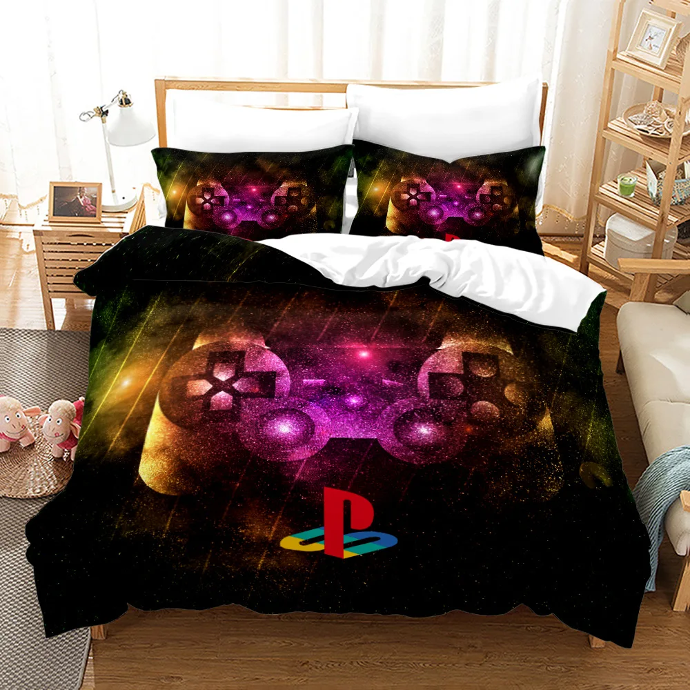 

2021 New Playstation Gamepad Gamer Bedding Set Kids Quilt Cover Game 3D Printed Bed Child Bedroom Duvet Cover King Queen Size