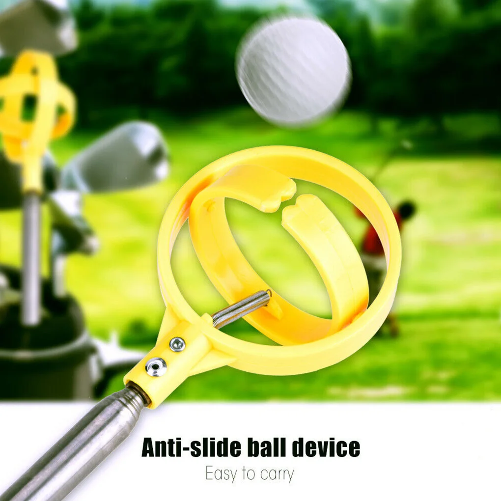 1Pc Golf Ball Pick Up Tools Telescopic Golf Ball Retriever Retracted Golf Pick up Automatic Locking Scoop Picker