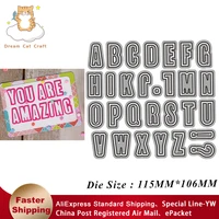 26 uppercase english letters 2021 metal cutting dies cut die molds scrapbook paper crafts knife mould blade punch stencils dies