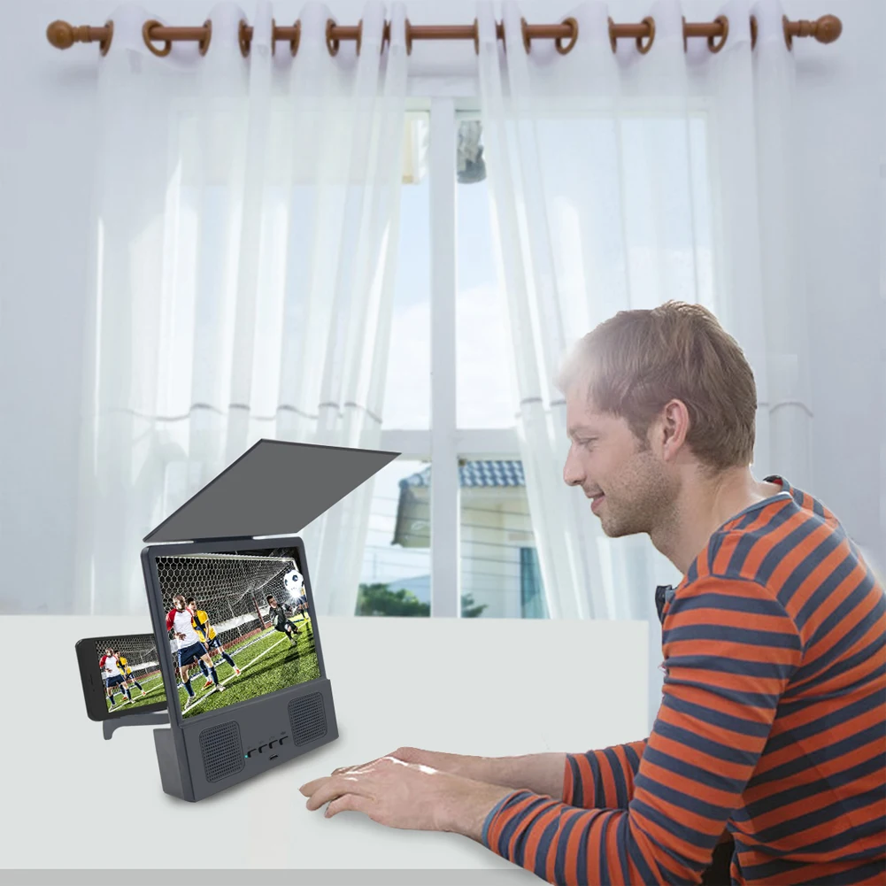 8-дюймовый усилитель экрана мобильного телефона аудио Bluetooth складной изогнутый