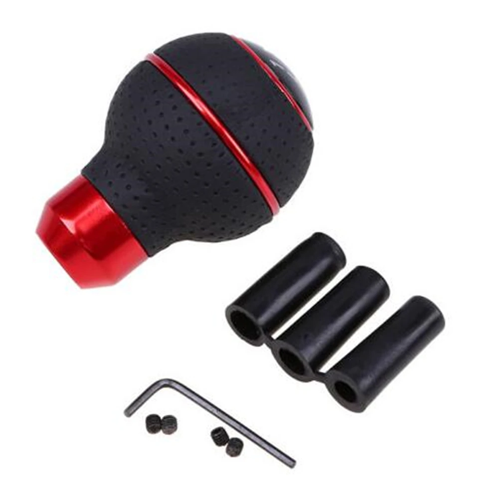 

5 Speed Car Gear Shift Knob Universal Vehicle Manual Gear Shift Knob Black Leather