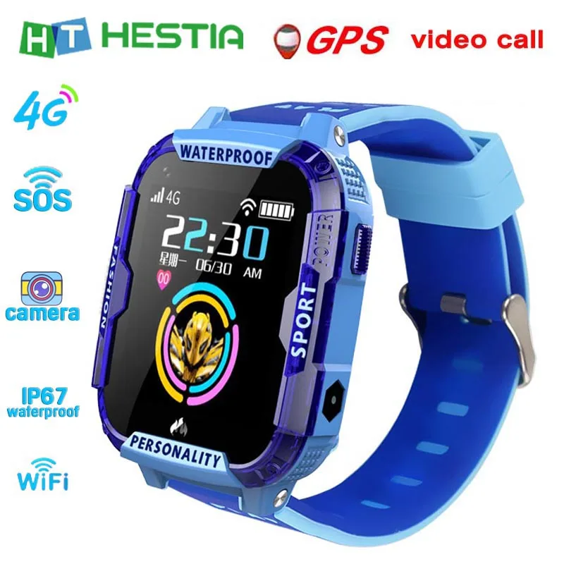 Умные часы 4G, gps, детские часы, умные часы для детей, видеозвонок, SOS, анти-потеря, умные часы, IP67, водонепроницаемые детские часы, 730 мА/ч