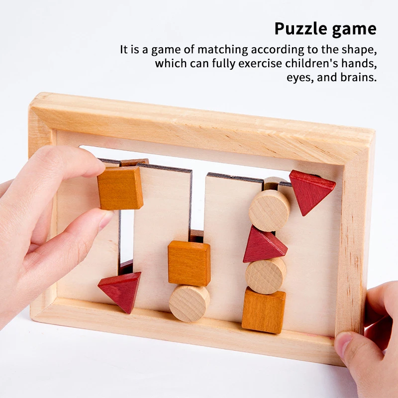 

Wooden Educational Shape Matching Toy Logical Reasoning Training Puzzles Game Children Early Educational Toy