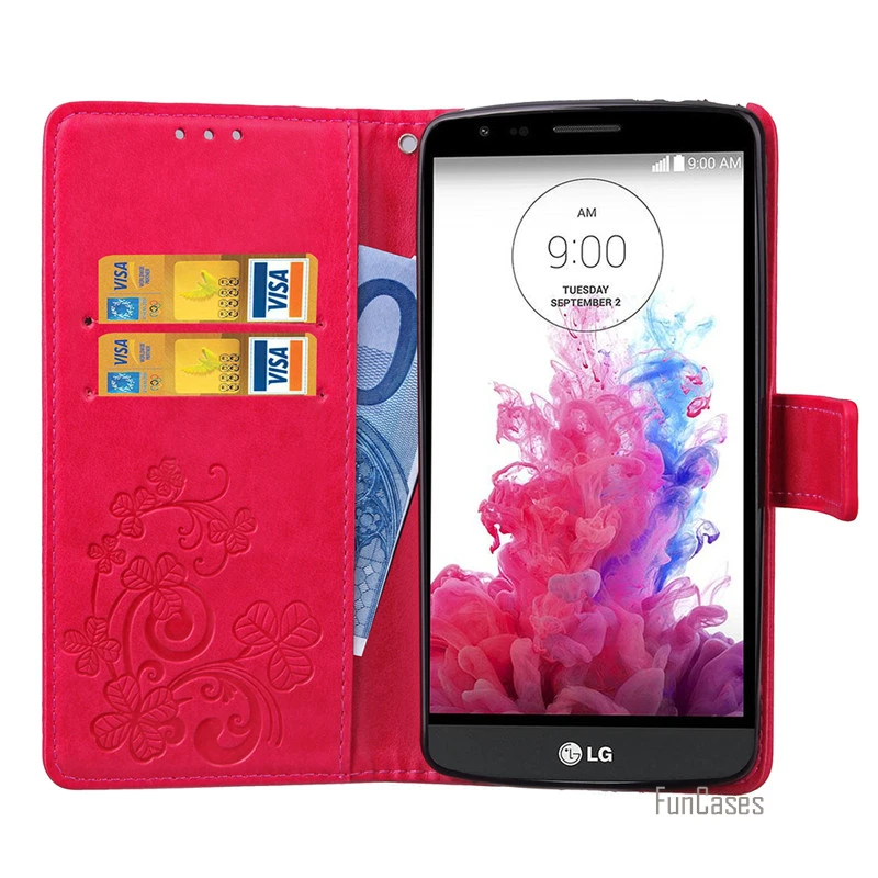 Чехол с цветочным принтом для LG G3 Stylus D690 кожаный бумажник флип чехол для LG D690/G3 стилус чехол для телефона с отделением для карт cas