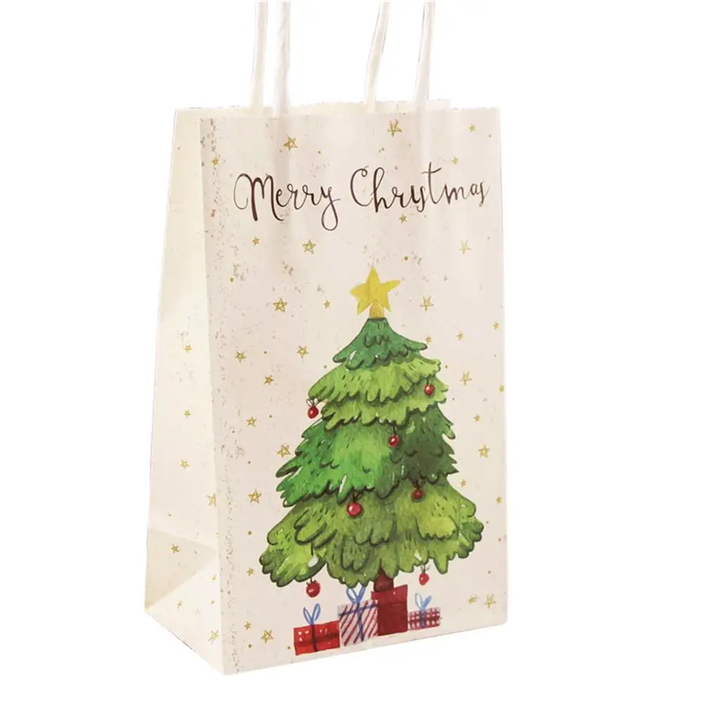 Рождественские подарочные пакеты сумки для магазина подаропосылка упаковка