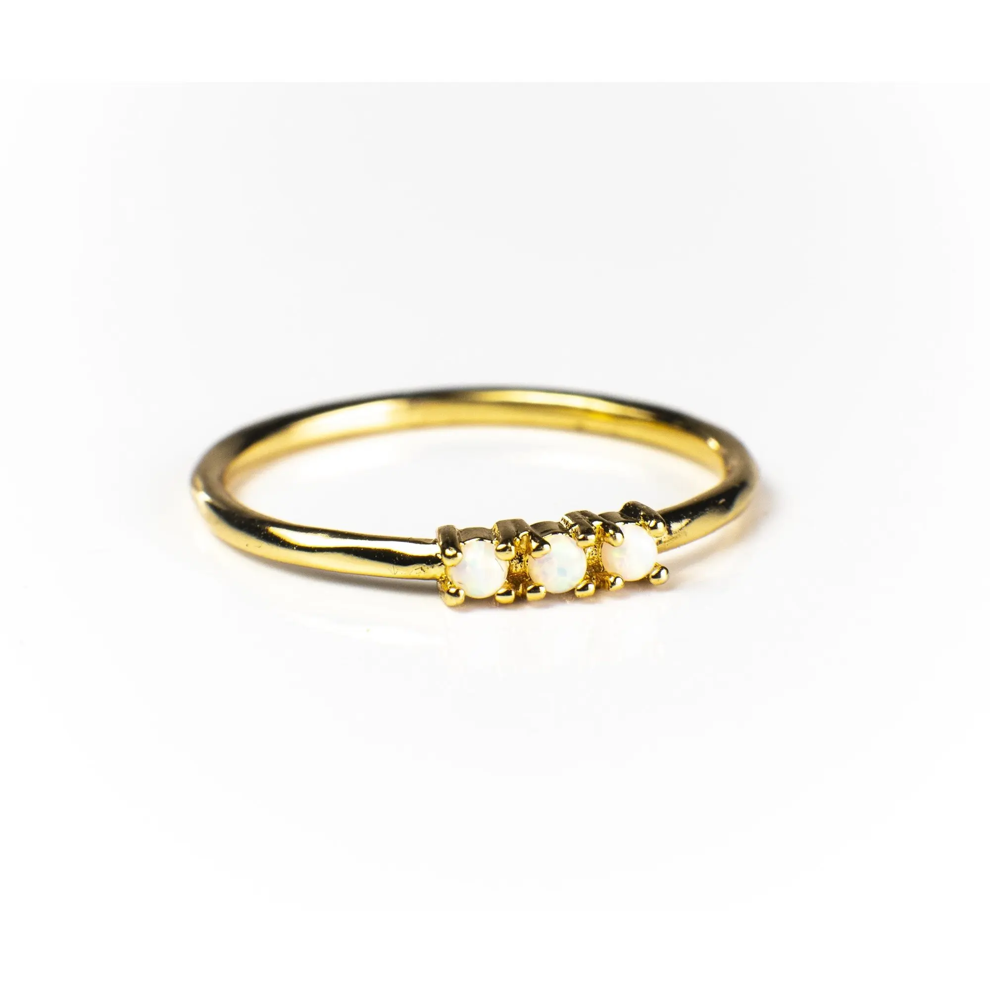 S925 стерлингового серебра 3 точки циркониевое кольцо 059|Кольца| |