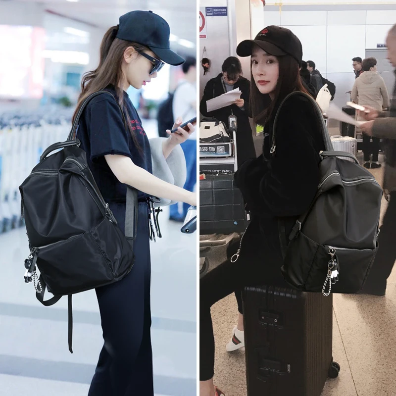 

Stars with the new version of its 2021 backpack travel female han edition