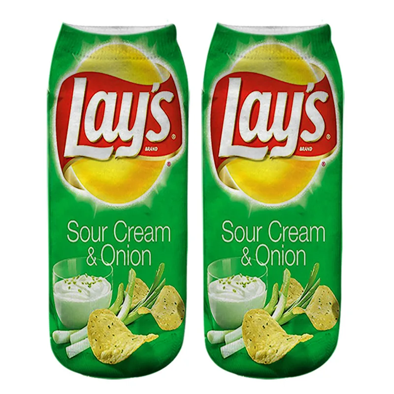 Оригинальные забавные мужские носки Хлопковые женские модные до щиколотки с 3D