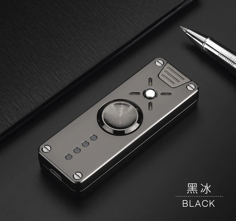 4 Led ручной Спиннер электрическая зажигалка с подключением к USB забавная сигарета электронная двойная дуга Зажигалка перезаряжаемая игрушка Спиннер мужской подарок