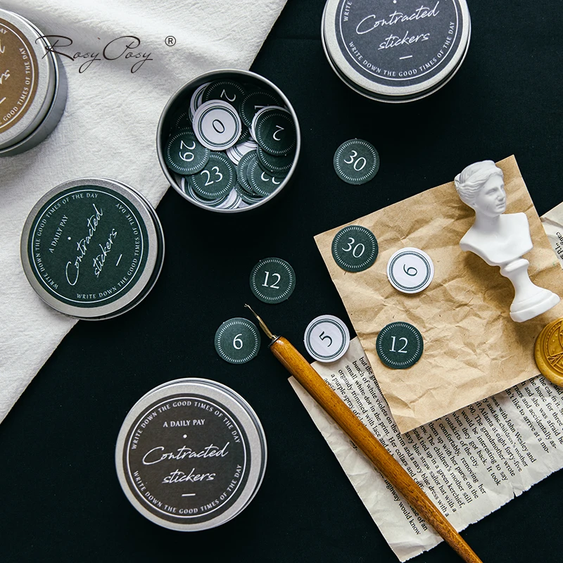 100 листов базовый Железный стикер в коробке декоративный планировщик маркировки