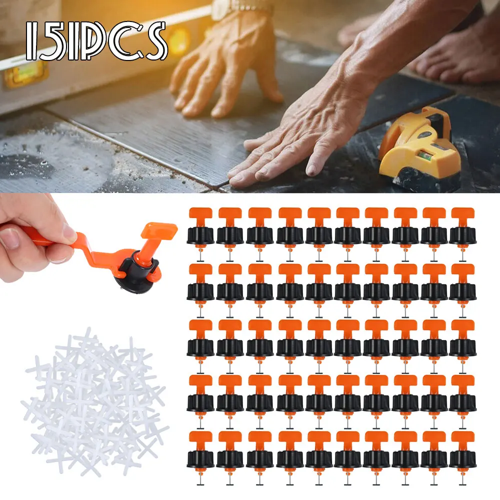 

New 151Pcs Flat Ceramic Floor Wall Construction Tool Reusable Tile Leveling System Kittile Leveling System Kit For Tile Dropship