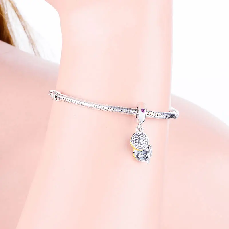

Child toys Chinese Steamed Buns Silver 925 trinket Pendant Charms Beads for Women Original Sterling Bracelets Bangle Jewelry diy
