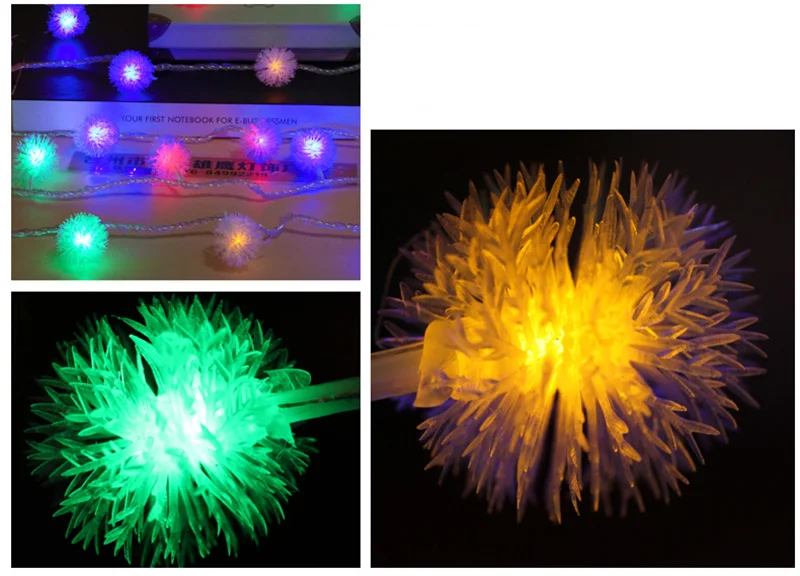 10 м 100LED снежные хлопья гирлянда Фея свет водонепроницаемый снежные шары открытый Рождественский венок для свадьбы праздника дома сад Гирлянда Декор
