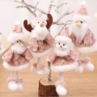 2020 рождественские милые украшения в виде Санта-Клауса, снеговика, оленя, куклы-ангелы, подвеска на рождественскую елку, подарок на Новый год Рождественское украшение для дома, 2021