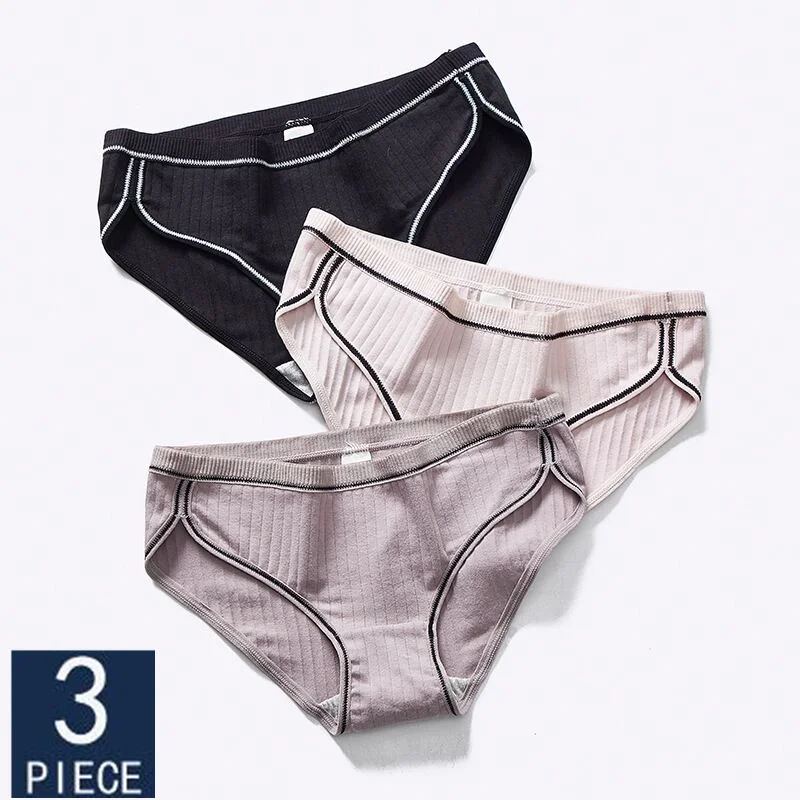 3 шт./партия хлопковые трусы для девочек нижнее белье женщин женское женские