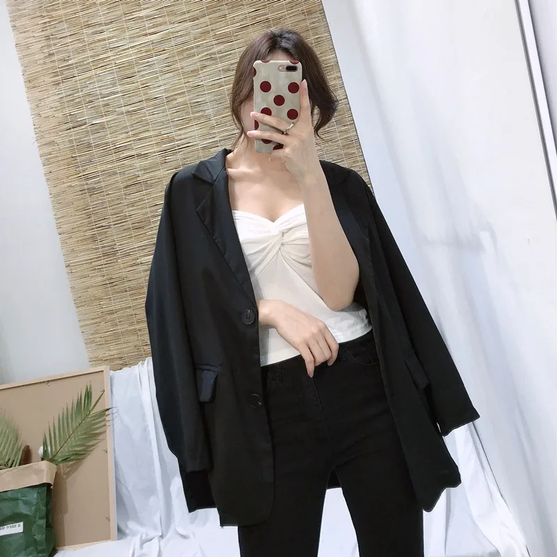 2019 женские блейзеры и куртки больших размеров белый Блейзер Женский