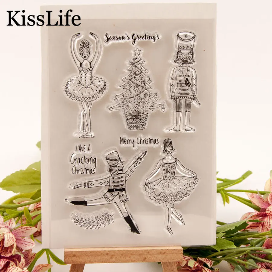 Рождественская елка красивая леди красивый человек буквы чистые резиновые