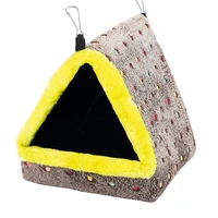 bird warm nest hanging hammock house with alloy hooks winter small pet cage plush hideaway sleeping bed for large parrot