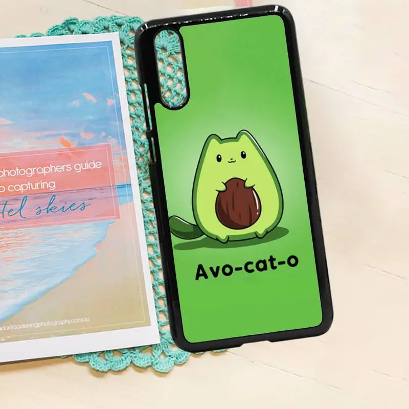 

Avocado cute cartoon fruit luxury Phone Case cover PC for iPhone 11 12 pro XS MAX 8 7 6 6S Plus X 5S SE 2020 XR mobile cover