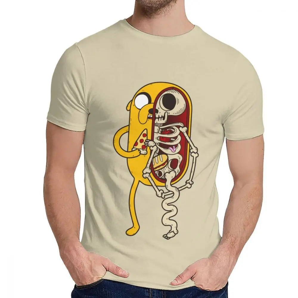 Хаки Мужская футболка Adventure Time хорошая хлопковая Новая мужская Винтажная футболка с круглым вырезом - Цвет: Хаки