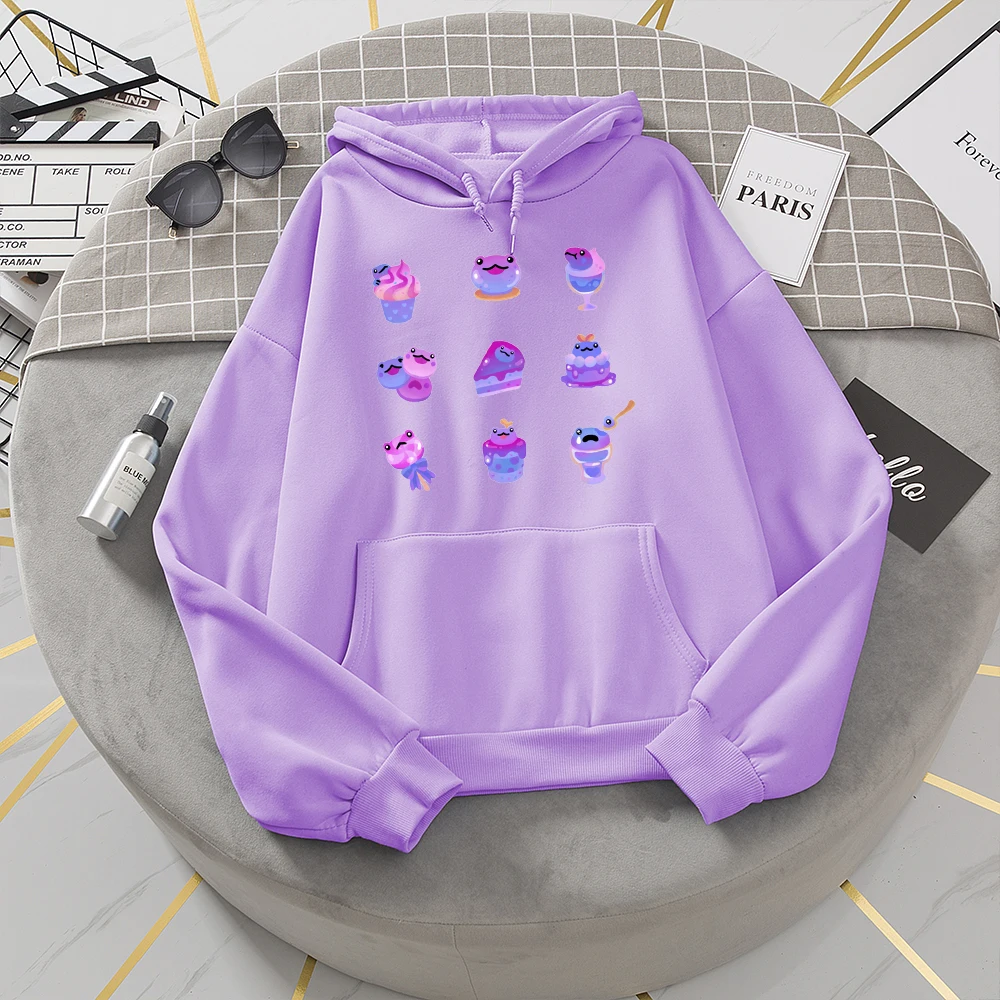 

Женские свободные кофты Симпатичные с рисунком лягушки Harajuku толстовки для женщин пуловер с капюшоном толстовки в Корейском стиле теплая ду...