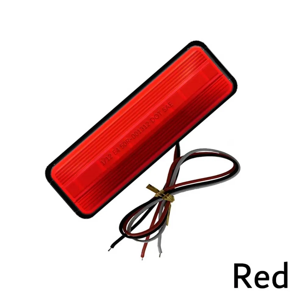 

2x DC 12V 24V Trailer Stop/Turn/Tail Light Waterproof LED High-position Brake Light 18LED Cargo Truck Trailer Modified Lights