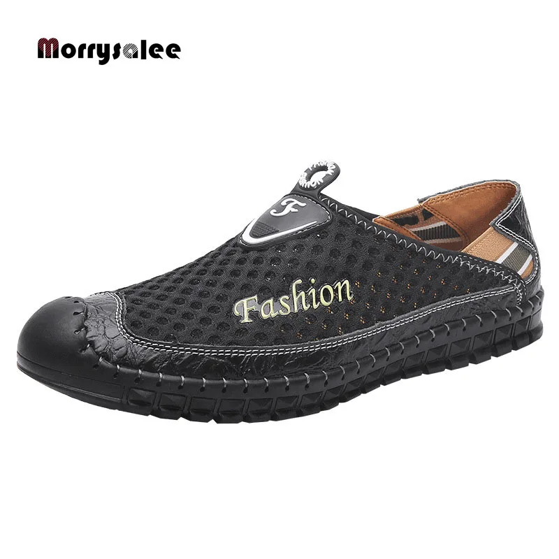 2022 New Men's Sandals Comfortable Soft Bottom Soft Mesh Shoes Breathable Large Size Shoes Men's Shoes Mens Sandals Summer