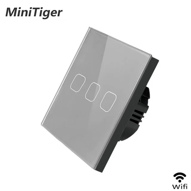 Minitiger умный дом 1/2/3 местный 1 позиционный Беспроводной Wi Fi EU Стандартный сенсорный