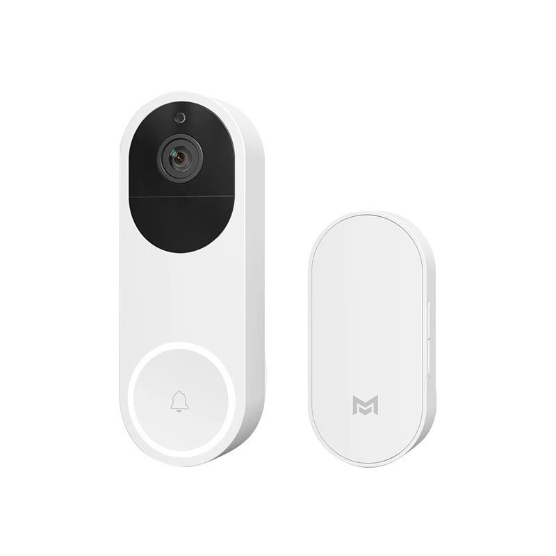 No Adapter Xiaomi Xiaomo AI распознавание лица 1080P ИК ночного видения видео дверной звонок Обнаружение движения SMS Push домофон - Цвет: No Adapter