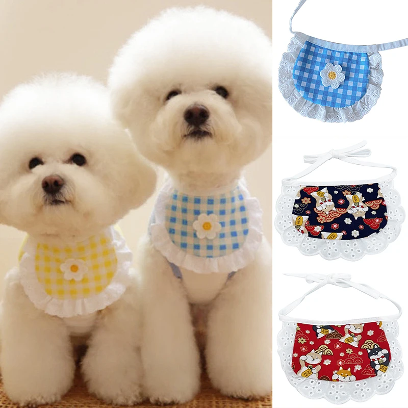 

Dog Scarf Cat Scarf Pet Collar Flower Scarf Flowers Fashion Teddy Puppy Clothes Necks Bib Pets Supplies Fashion Accessories