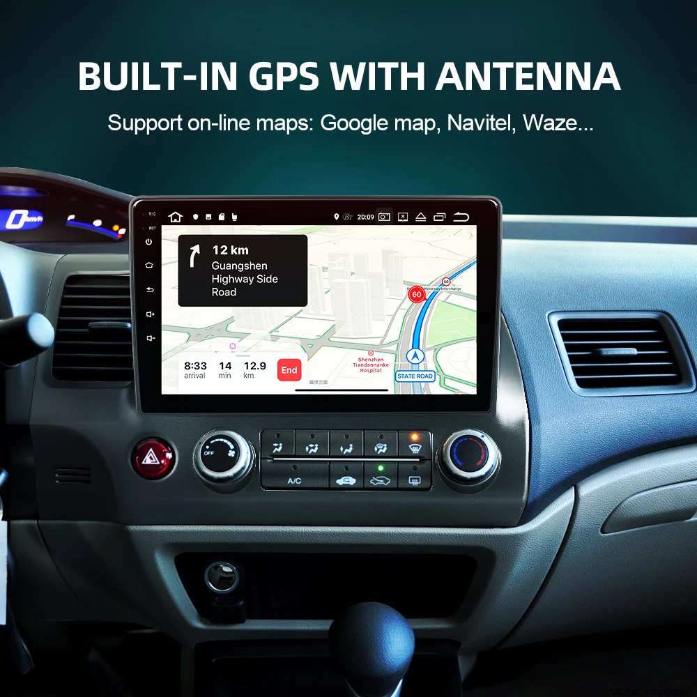 Автомобильный радиоприемник ISUDAR V57S Android для Honda Civic 2006 2012 мультимедийный плеер GPS