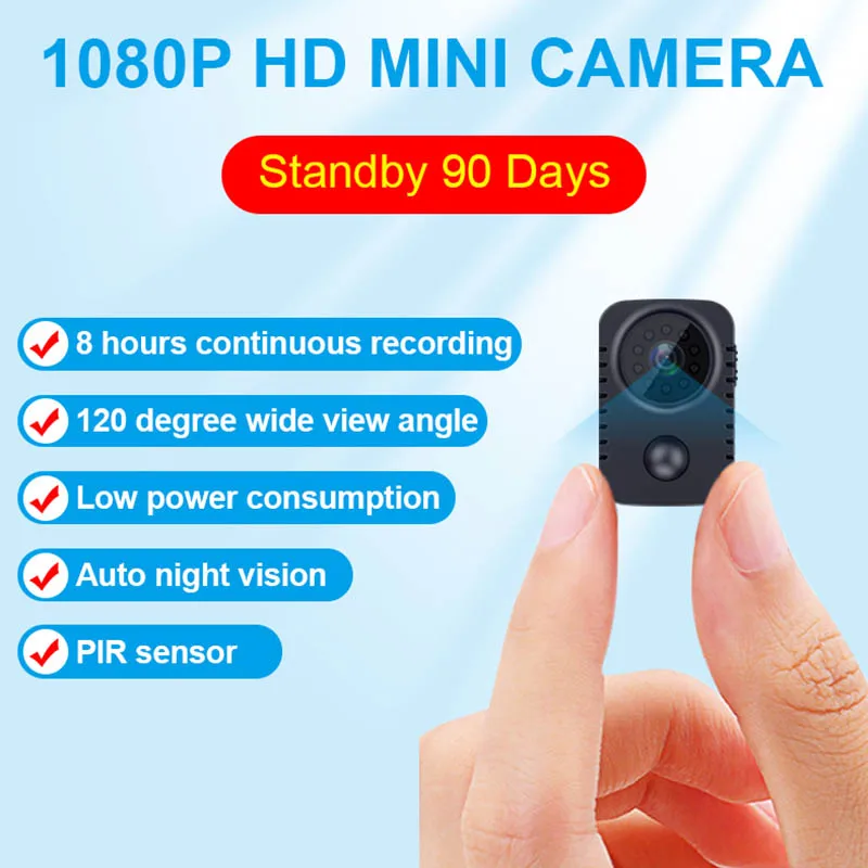 

JOZUZE MD29 IR-CUT Mini Camera Smallest 1080P HD Camcorder Infrared Night Vision Micro Cam Motion Detection DV DVR Security Cam