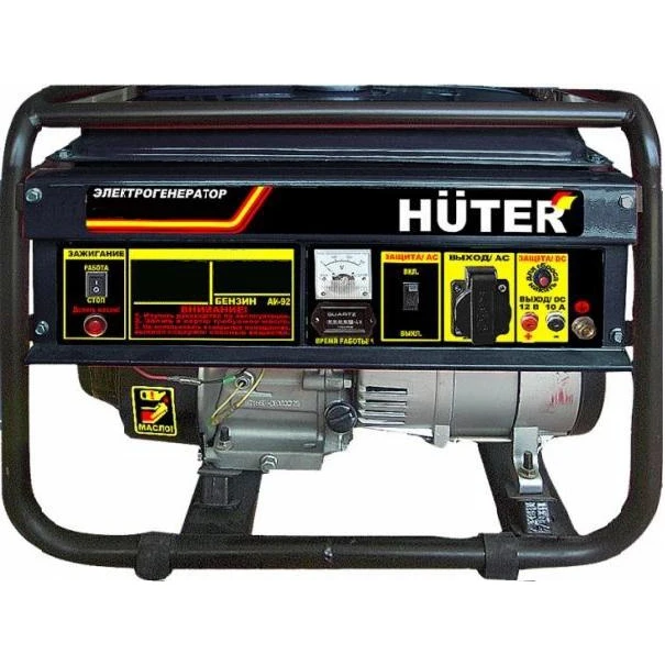 Бензоэлектростанция HUTER DY5000L 4.5кВА/4кВт 9.5 ч. Бензин/газ | Обустройство дома