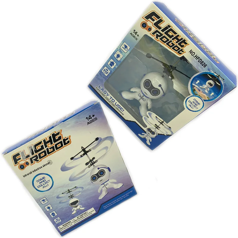 Инфракрасный индукционный Летающий желтая утка Санта робот перезаряжаемый