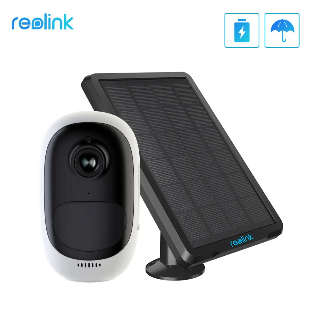 Reolink Argus Pro с солнечной панелью, зарядная аккумуляторная батарея, WiFi камера наблюдения для наружной внутренней безопасности